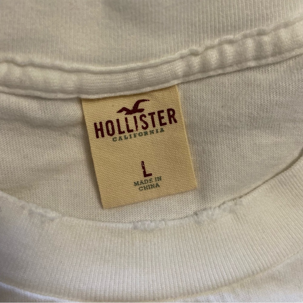 Hollister bird patch-stitch letter short sleeve size L vintage - Picture 3 of 10